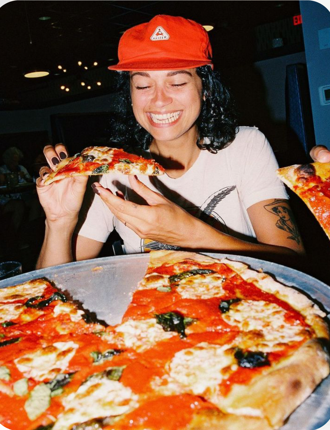 Enjoying PRONTO Pizza